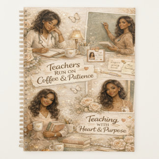 Teachers run on coffee and patience  プランナー手帳