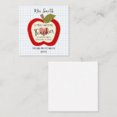 Teachers Teach From the Heart スクエア名刺 (正面/裏面)