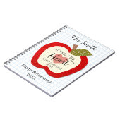 Teachers Teach From the Heart Retirement Notebook  ノートブック (左側)