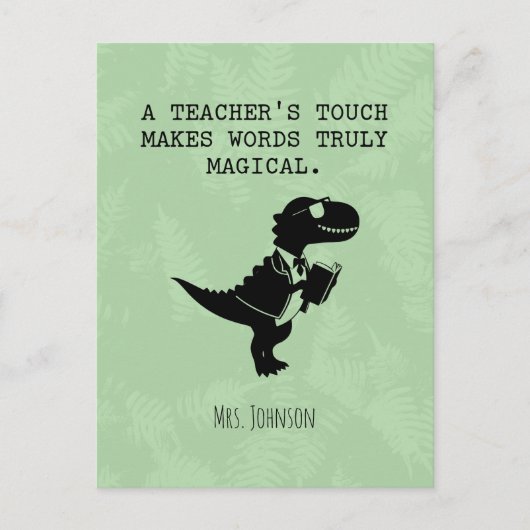 Teacher's Touch Makes Words Truly Magical ポストカード (正面)