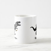 Teachersaurusおもしろい先生恐竜の名前Tレックス コーヒーマグカップ (中央)