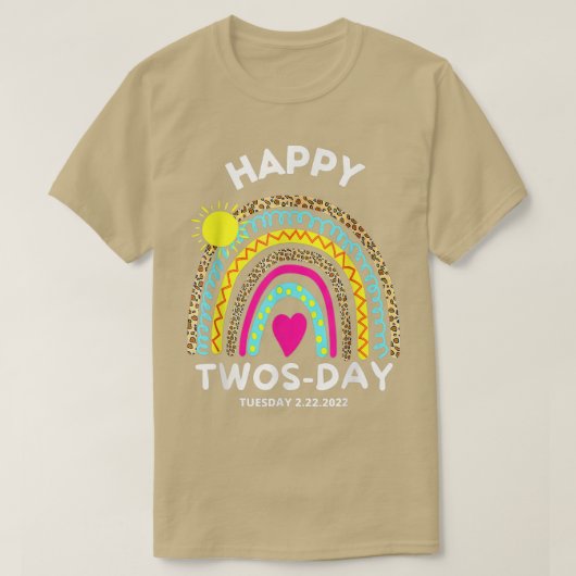 Teaching 2nd Grade On Twosday 22222 22nd February Tシャツ (デザイン正面)
