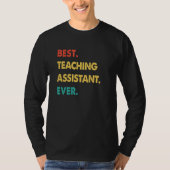 Teaching Assistant Retro Best Teaching Assistant E Tシャツ (正面)