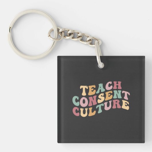 Teaching Consent Culture キーホルダー (正面)