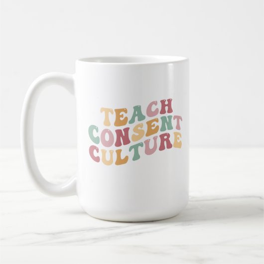 Teaching Consent Culture コーヒーマグカップ (左)