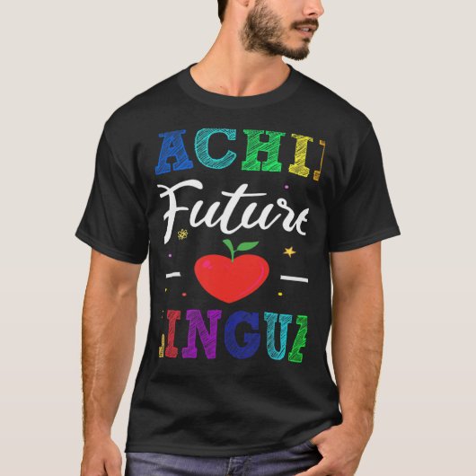 Teaching Future Bilinguals Spanish Teachers Back T Tシャツ (正面)