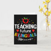 Teaching Future Bilinguals - Spanish Teachers Byck カード (黄色い花)