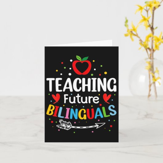 Teaching Future Bilinguals - Spanish Teachers Byck カード (黄色い花)