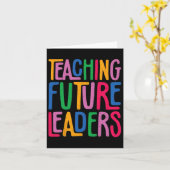 Teaching Future Leaders Kindergarten Teacher Back  カード (黄色い花)