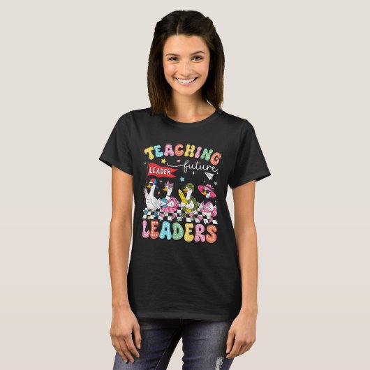 Teaching Future Leaders Led By A Silly Goose Back Tシャツ (正面フル)