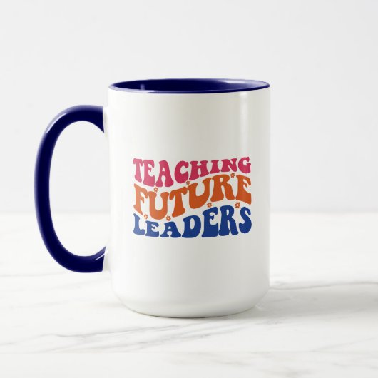 Teaching Future Leaders Wordart マグカップ (左)