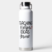 "Teaching Helps Ideas Grow" 先生 感謝 ウォーターボトル (背面)
