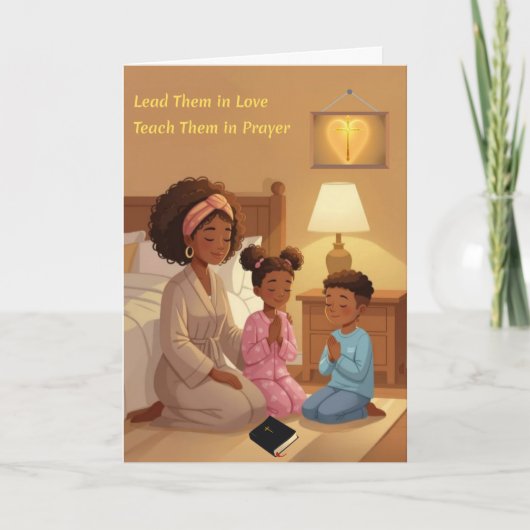 Teaching in Prayer Greeting Card シーズンカード (正面)