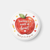 Teaching Is a Work of Heart Teacher Magnet マグネット (正面)