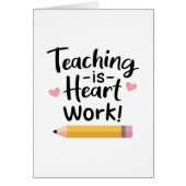 Teaching Is Heart Work, 先生への感謝 (正面)