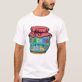 Teaching Is My Jam | 面白い先生のための感謝祭 Tシャツ (正面)