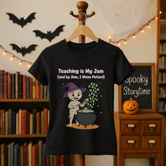 Teaching Is My Jam Cute Halloween Gift for Teacher Tシャツ