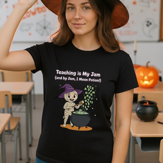 Teaching Is My Jam Cute Halloween Gift for Teacher Tシャツ