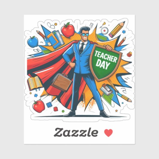 Teaching Is My Superpower Funny Appreciation Vinyl シール (シート)