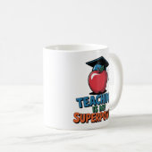 Teaching Is My Superpower Funny Teacher Coffee Mug コーヒーマグカップ (正面右)