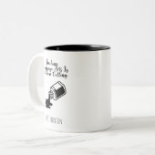 Teaching Language Arts My True Calling Educator ツートーンマグカップ (正面左)