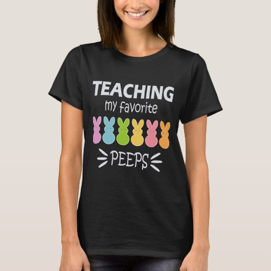 Teaching Little Bunnies Easter Teacher Shirt Tシャツ (正面)