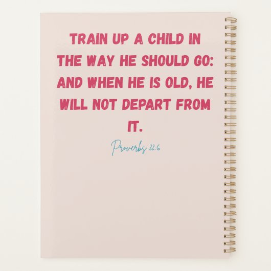 Teaching Little Minds Teacher's Planner  プランナー手帳 (裏面)