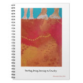 Teaching, loving, learning on Country note book ノートブック (正面)