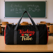 Teaching My Tribe Apple Teacher ダッフルバッグ