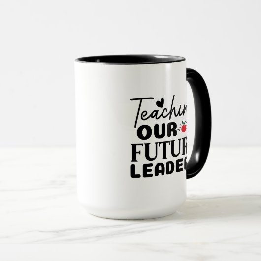 Teaching Our Future Leaders Wordart マグカップ (正面右)