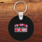 Teaching Sweet Hearts Floral Valentine Girl Women  キーホルダー (正面)