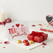 Teaching Sweethearts Teacher Valentine Greeting カード
