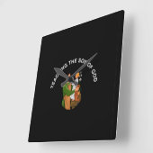 TEACHING THE SON OF GOD スクエア壁時計 (傾斜)