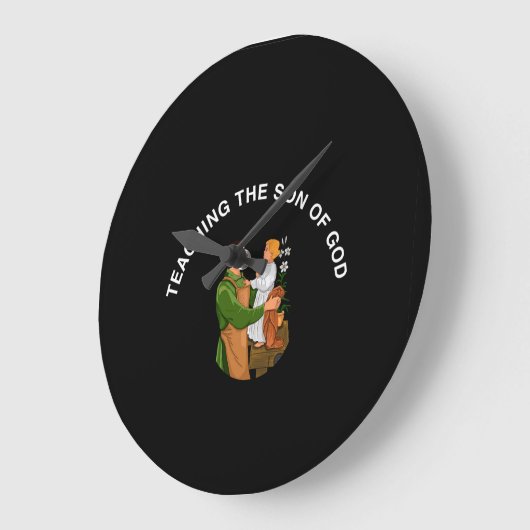 TEACHING THE SON OF GOD ラージ壁時計 (傾斜)