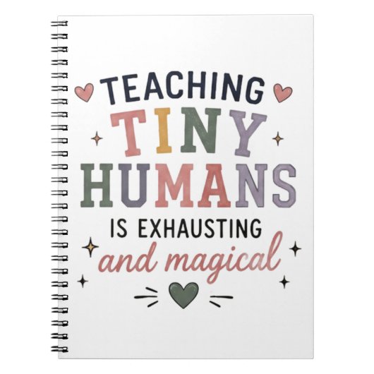 Teaching Tiny Humans 魔法使い尽くす ノートブック (正面)