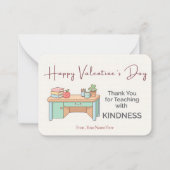 Teaching with Kindness – Teacher Valentine Card ノートカード (正面)