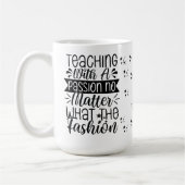 Teaching With Passion - Motivational Teacher コーヒーマグカップ (左)