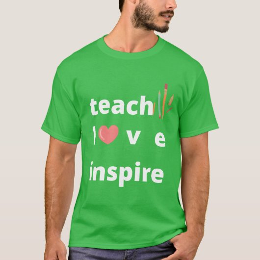 teachloveinspire funny tシャツ (正面)