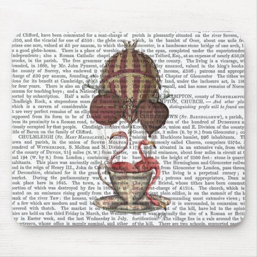 Teacupのフラミンゴ マウスパッド (正面)