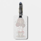 Teacupのフラミンゴ ラゲッジタグ (裏面縦)