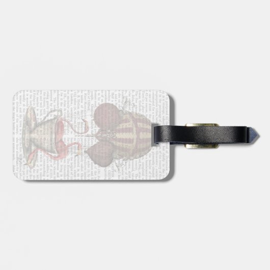 Teacupのフラミンゴ ラゲッジタグ (裏面横)