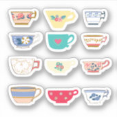 Teacupスタンプ シール (正面)