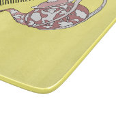 Teacupセットカートゥーンイラストレーション カッティングボード (角)