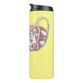 Teacupセットカートゥーンイラストレーション タンブラー (回転右)