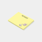 Teacupセットカートゥーンイラストレーション ポストイット (アングル)