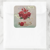 Teacup 3シール スクエアシール (バッグ)