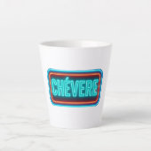 Teacup Chevere Neon Design カフェラテマグ (正面)