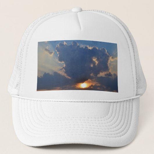 Teacup Cloud Formation by STaylorとの夕日 キャップ (正面)