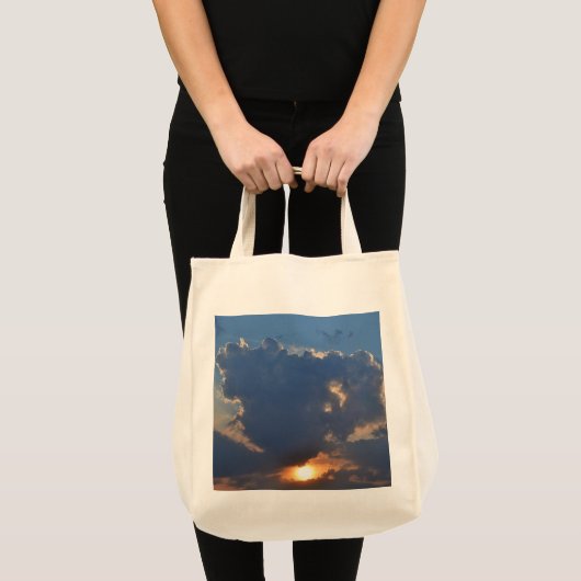 Teacup Cloud Formation by STaylorとの夕日 トートバッグ (正面(商品))
