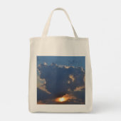 Teacup Cloud Formation by STaylorとの夕日 トートバッグ (裏面)